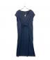 Curensology（カレンソロジー）の古着「フロントギャザーワンピース」｜ネイビー