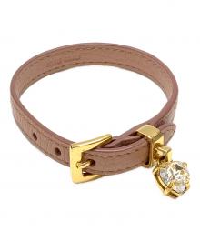 MIU MIU（ミュウミュウ）の古着「クリスタルチャームブレスレット」｜ピンク