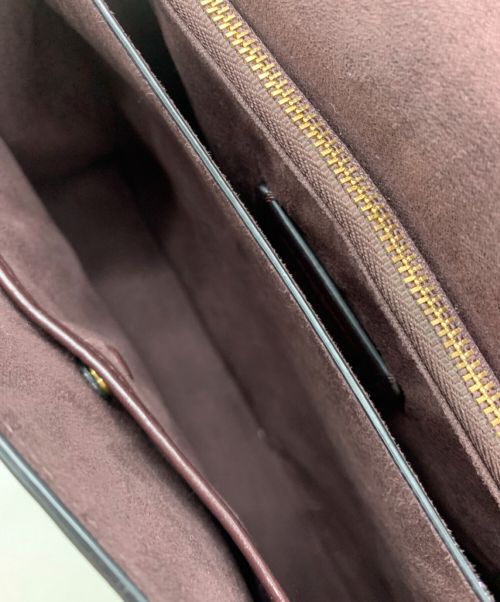 COACH（コーチ）COACH (コーチ) タビー トップ ハンドル イン カラー ブロック スネークスキン ショルダーバッグ ホワイト×ブラックの古着・服飾アイテム