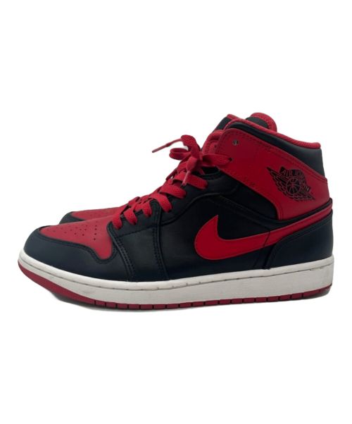 NIKE（ナイキ）NIKE (ナイキ) AIR JORDAN 1 mid Bred レッド×ブラック サイズ:27.5の古着・服飾アイテム