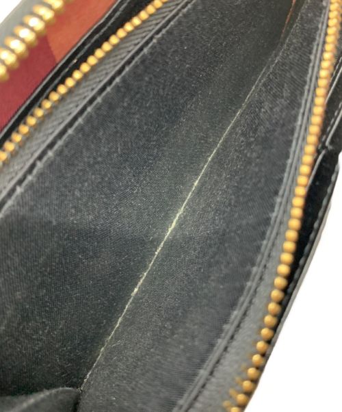 BLUE LABEL CRESTBRIDGE（ブルーレーベルクレストブリッジ）BLUE LABEL CRESTBRIDGE (ブルーレーベルクレストブリッジ) ラウンドファスナーウォレット ブラックの古着・服飾アイテム