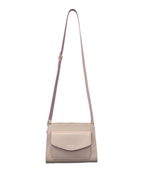 Samantha Thavasa（サマンサタバサ）Samantha Thavasa (サマンサタバサ) サマンサヘム ショルダーバッグ ベージュ×ピンクの古着・服飾アイテム