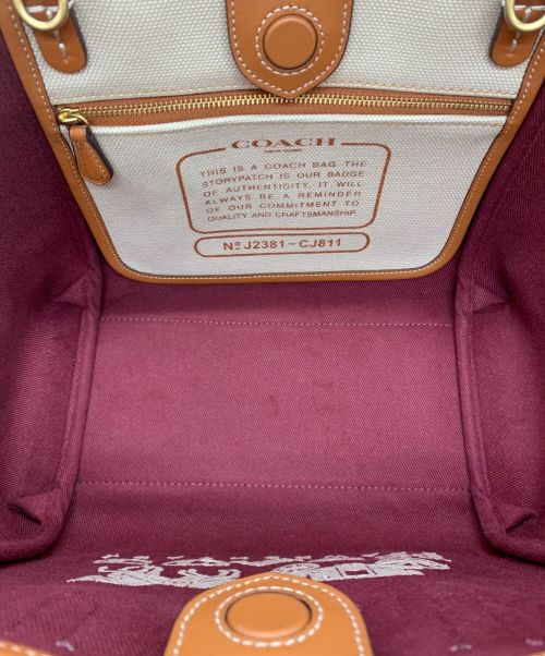 COACH（コーチ）COACH (コーチ) リース トート28 アイボリーの古着・服飾アイテム