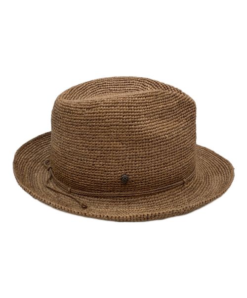 HELEN KAMINSKI（ヘレンカミンスキー）HELEN KAMINSKI (ヘレンカミンスキー) ラフィアハット アーモンド サイズ:Mの古着・服飾アイテム