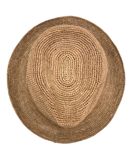 HELEN KAMINSKI（ヘレンカミンスキー）HELEN KAMINSKI (ヘレンカミンスキー) ラフィアハット アーモンド サイズ:Mの古着・服飾アイテム