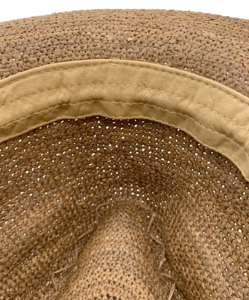 HELEN KAMINSKI（ヘレンカミンスキー）HELEN KAMINSKI (ヘレンカミンスキー) ラフィアハット アーモンド サイズ:Mの古着・服飾アイテム