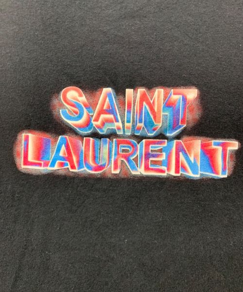 Saint Laurent Paris（サンローランパリ）Saint Laurent Paris (サンローランパリ) Neon T-Shirt ブラック サイズ:Mの古着・服飾アイテム