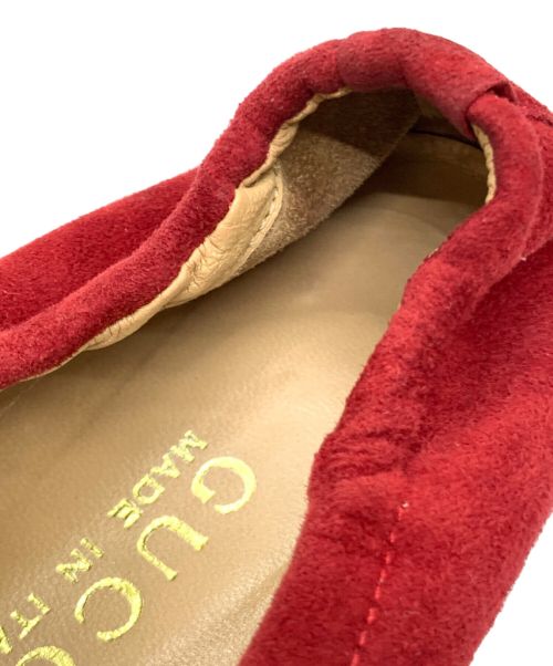 GUCCI（グッチ）GUCCI (グッチ) ローファー レッド サイズ:5 1/2の古着・服飾アイテム