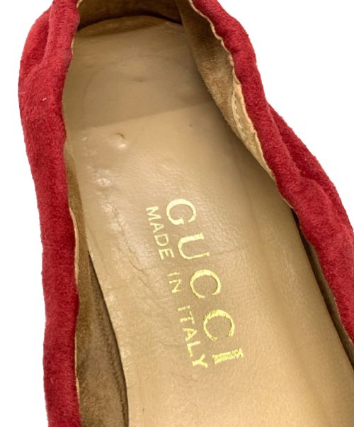 GUCCI（グッチ）GUCCI (グッチ) ローファー レッド サイズ:5 1/2の古着・服飾アイテム