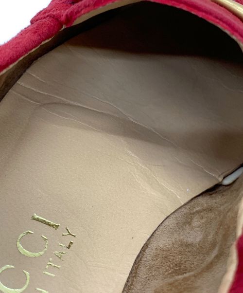 GUCCI（グッチ）GUCCI (グッチ) ローファー レッド サイズ:5 1/2の古着・服飾アイテム