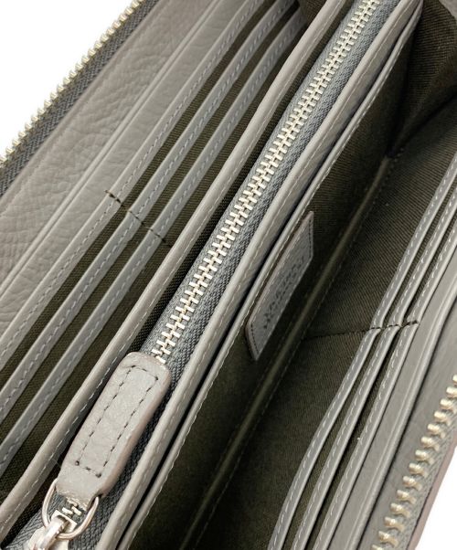 Vivienne Westwood（ヴィヴィアンウエストウッド）Vivienne Westwood (ヴィヴィアンウエストウッド) クロコエンボスロングウォレット グレーの古着・服飾アイテム