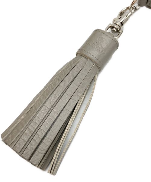 Vivienne Westwood（ヴィヴィアンウエストウッド）Vivienne Westwood (ヴィヴィアンウエストウッド) クロコエンボスロングウォレット グレーの古着・服飾アイテム