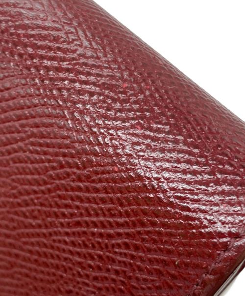 CELINE（セリーヌ）CELINE (セリーヌ) ラージフラップウォレット ボルドーの古着・服飾アイテム