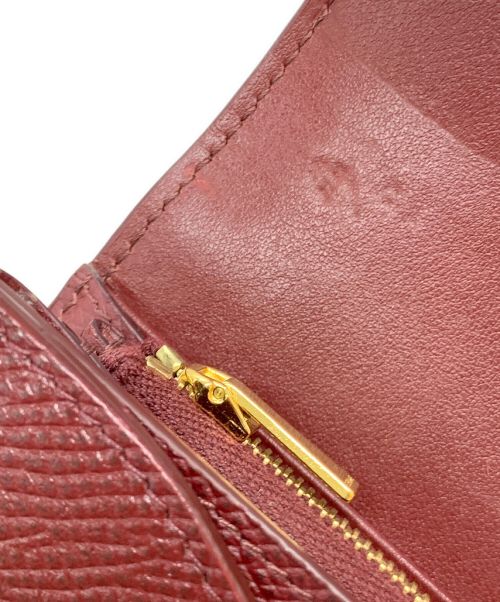 CELINE（セリーヌ）CELINE (セリーヌ) ラージフラップウォレット ボルドーの古着・服飾アイテム