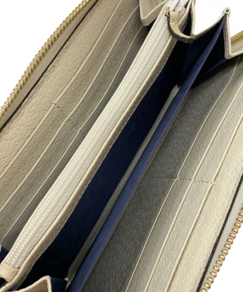 GUCCI（グッチ）GUCCI (グッチ) オフィディア GGジップアラウンドウォレット ベージュ×トリコロールの古着・服飾アイテム