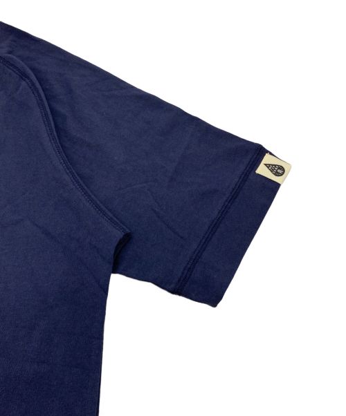 WGONG（ダブルゴング）WGONG (ダブルゴング) MULTICOLOR RAGLAN SLEEVE COTTON SHIRT ネイビー サイズ:XXLの古着・服飾アイテム