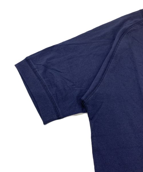 WGONG（ダブルゴング）WGONG (ダブルゴング) MULTICOLOR RAGLAN SLEEVE COTTON SHIRT ネイビー サイズ:XXLの古着・服飾アイテム