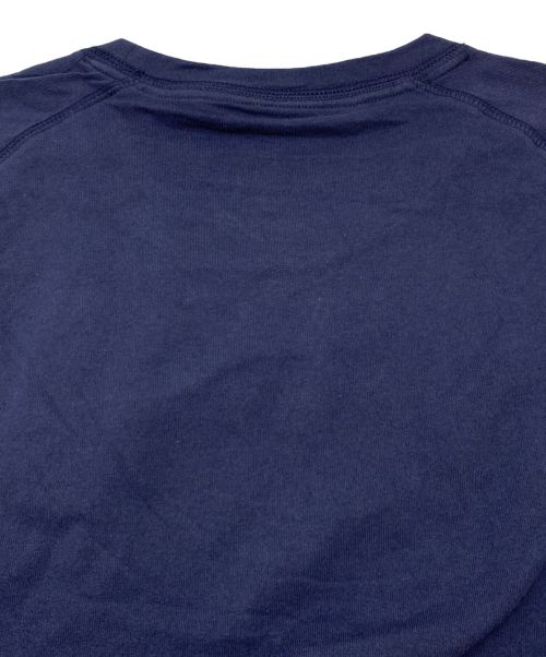 WGONG（ダブルゴング）WGONG (ダブルゴング) MULTICOLOR RAGLAN SLEEVE COTTON SHIRT ネイビー サイズ:XXLの古着・服飾アイテム