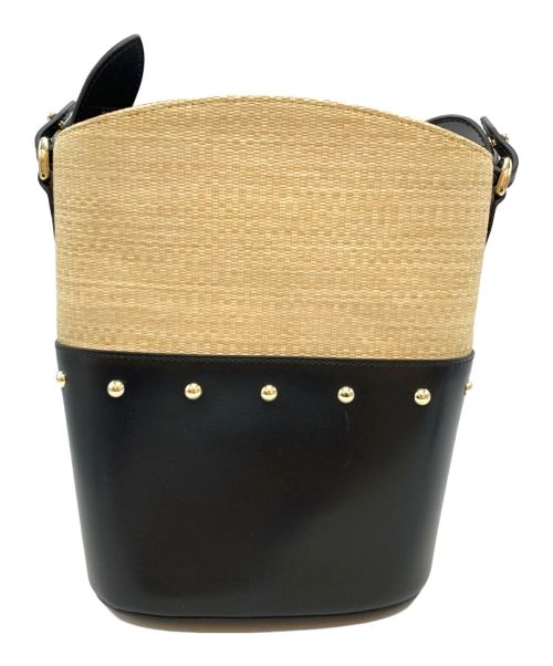 FURLA（フルラ）FURLA (フルラ) SHARE MINI BUCKET BAG ナチュラル×ブラックの古着・服飾アイテム