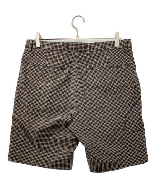 theory（セオリー）theory (セオリー) ディメンションチェックハーフパンツ ブラウン サイズ:W32の古着・服飾アイテム
