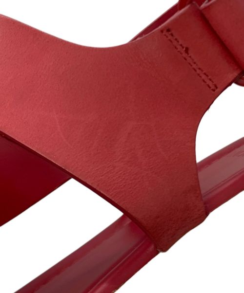 MONCLER（モンクレール）MONCLER (モンクレール) レザースポーツサンダル ピンク サイズ:36の古着・服飾アイテム