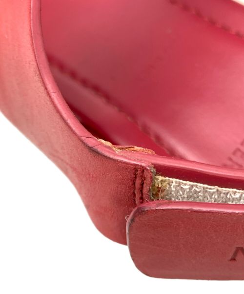 MONCLER（モンクレール）MONCLER (モンクレール) レザースポーツサンダル ピンク サイズ:36の古着・服飾アイテム