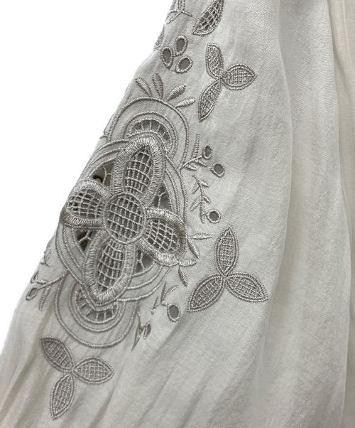PROPORTION BODY DRESSING（プロポーションボディドレッシング）PROPORTION BODY DRESSING (プロポーションボディドレッシング) エンブロイダリースリーブワンピース グレー サイズ:Sの古着・服飾アイテム