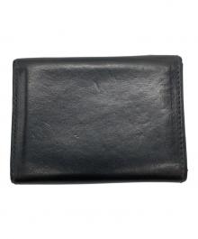 エムピウ（エムピウ）の古着「ミッレフォリエ コンパクトウォレット」｜ブラック×レッド