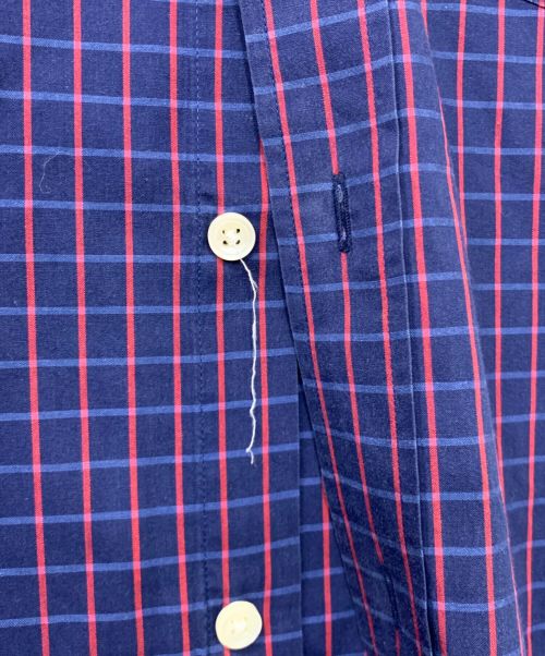 BURBERRY LONDON（バーバリーロンドン）BURBERRY LONDON (バーバリーロンドン) チェックシャツ ネイビー×レッド サイズ:Lの古着・服飾アイテム