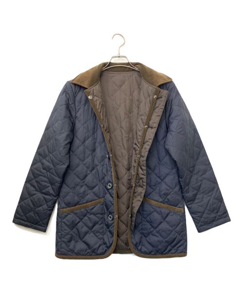 MACKINTOSH（マッキントッシュ）MACKINTOSH (マッキントッシュ) キルティングリバーシブルジャケット ネイビー×ブラウン サイズ:36の古着・服飾アイテム