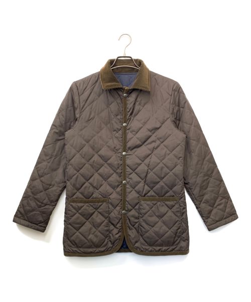 MACKINTOSH（マッキントッシュ）MACKINTOSH (マッキントッシュ) キルティングリバーシブルジャケット ネイビー×ブラウン サイズ:36の古着・服飾アイテム