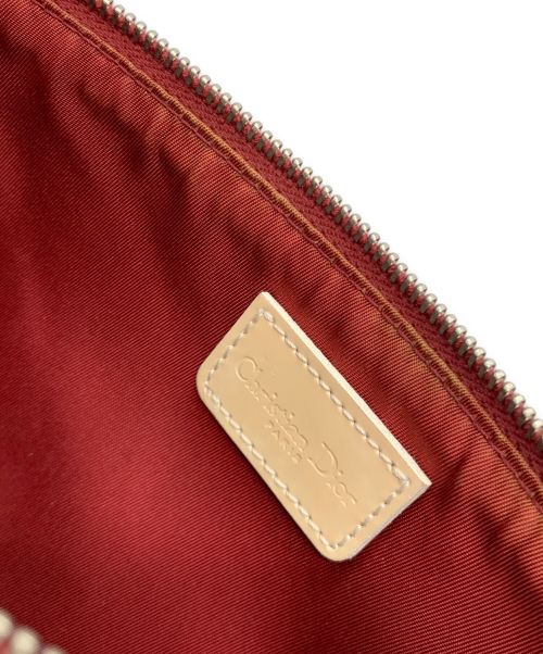 Christian Dior（クリスチャン ディオール）Christian Dior (クリスチャン ディオール) トロッター PVCサドルバッグ ピンクの古着・服飾アイテム