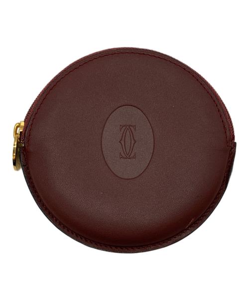 Cartier（カルティエ）Cartier (カルティエ) ラウンドコインケース ボルドーの古着・服飾アイテム