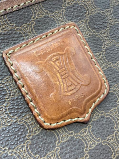 CELINE（セリーヌ）CELINE (セリーヌ) マカダム ミニボストンバッグ ブラウンの古着・服飾アイテム