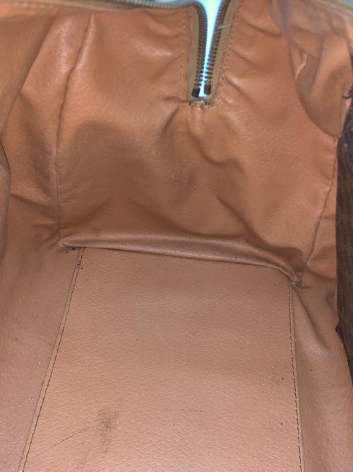 CELINE（セリーヌ）CELINE (セリーヌ) マカダム ミニボストンバッグ ブラウンの古着・服飾アイテム