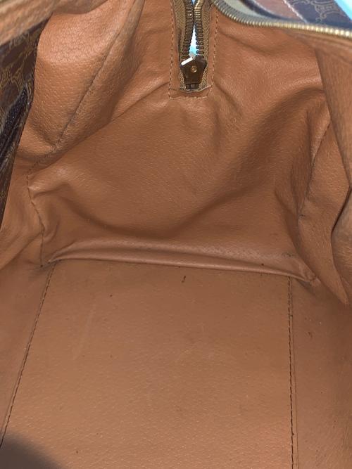 CELINE（セリーヌ）CELINE (セリーヌ) マカダム ミニボストンバッグ ブラウンの古着・服飾アイテム