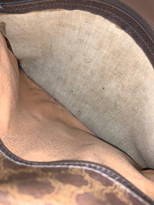 CELINE（セリーヌ）CELINE (セリーヌ) マカダム ミニボストンバッグ ブラウンの古着・服飾アイテム