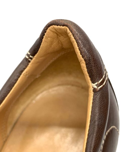 HERMES（エルメス）HERMES (エルメス) SEMELLE CUIR ヒールパンプス レッド サイズ:36の古着・服飾アイテム