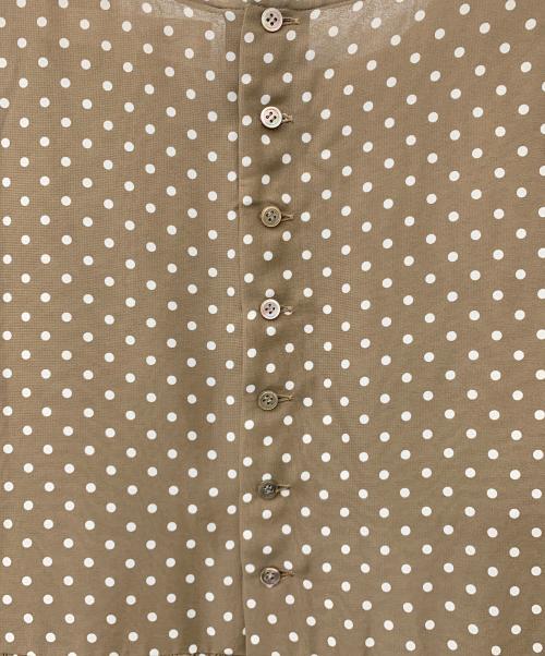 bilitis dix-sept ans（ビリティスディセッタン）bilitis dix-sept ans (ビリティスディセッタン) ドットAラインワンピース ブラウン サイズ:36の古着・服飾アイテム