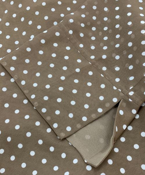 bilitis dix-sept ans（ビリティスディセッタン）bilitis dix-sept ans (ビリティスディセッタン) ドットAラインワンピース ブラウン サイズ:36の古着・服飾アイテム