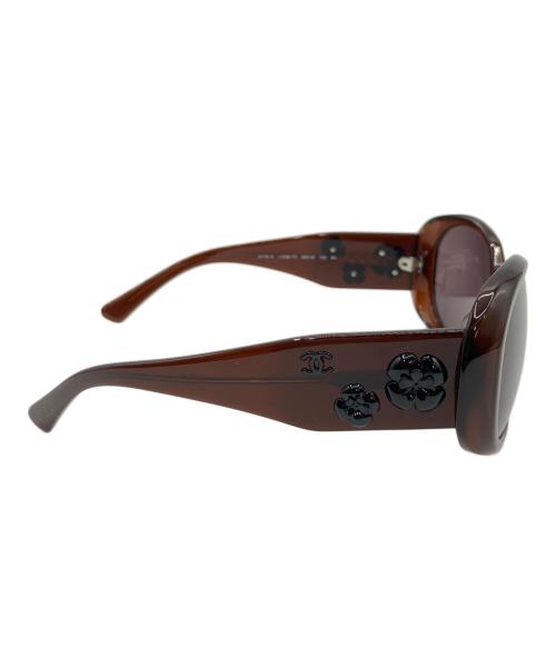 CHANEL（シャネル）CHANEL (シャネル) ココマークカメリアサングラス ブラウンの古着・服飾アイテム