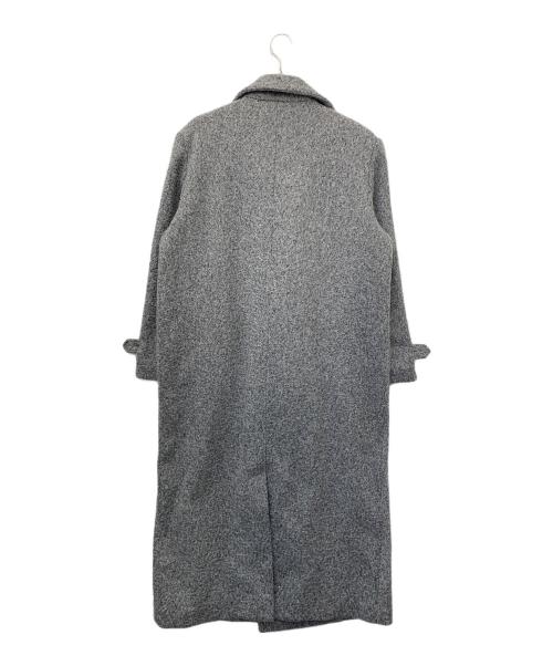 ACLENT（アクレント）ACLENT (アクレント) スタンドカラー シャギー ロング コート グレー サイズ:Fの古着・服飾アイテム
