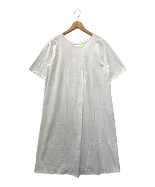 theory luxe（セオリーリュクス）theory luxe (セオリーリュクス) 半袖ワンピース ホワイト サイズ:38の古着・服飾アイテム
