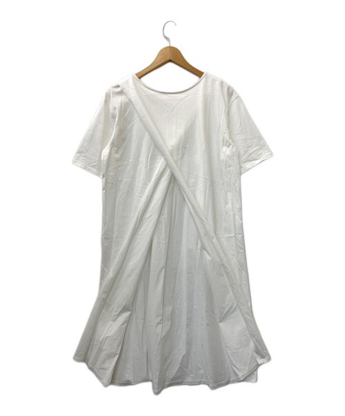 theory luxe（セオリーリュクス）theory luxe (セオリーリュクス) 半袖ワンピース ホワイト サイズ:38の古着・服飾アイテム