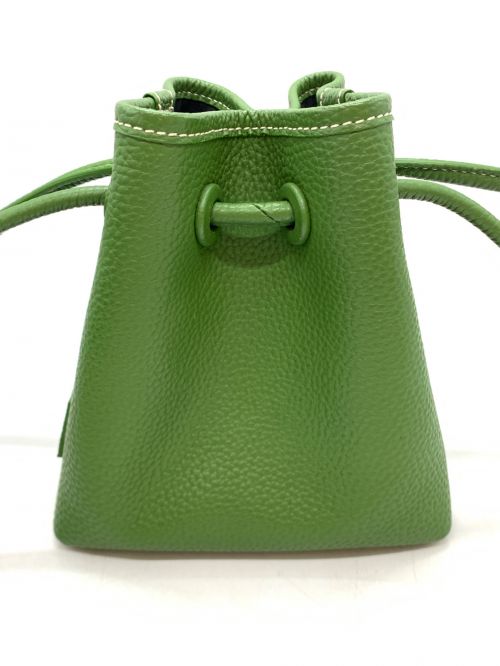 VASIC（ヴァジック）VASIC (ヴァジック) 巾着ショルダーバッグ グリーンの古着・服飾アイテム