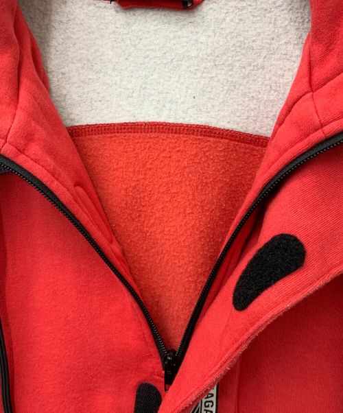 BALENCIAGA（バレンシアガ）BALENCIAGA (バレンシアガ) アノラックスウェットパーカー レッド サイズ:Sの古着・服飾アイテム