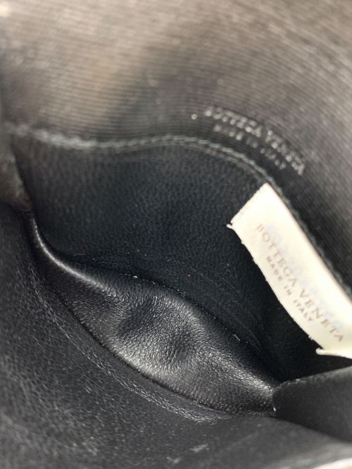 BOTTEGA VENETA（ボッテガベネタ）BOTTEGA VENETA (ボッテガベネタ) イントレチャートカードケース ブラックの古着・服飾アイテム
