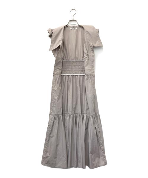 Snidel（スナイデル）Snidel (スナイデル) コルセットデザインシャツワンピース ライトグレーの古着・服飾アイテム