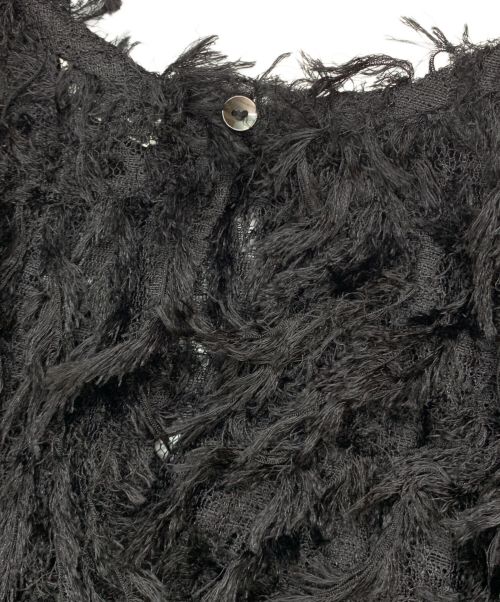 CLANE（クラネ）CLANE (クラネ) フリンジレーストップス ブラック サイズ:1の古着・服飾アイテム