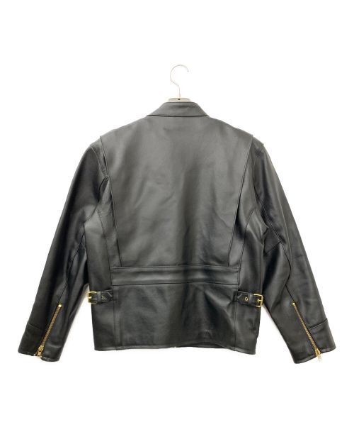 MORGAN MEMPHIS BELLE（モーガン メンフィス ベル）MORGAN MEMPHIS BELLE (モーガン メンフィス ベル) ライナー付シングルレザージャケット ブラック サイズ:34の古着・服飾アイテム